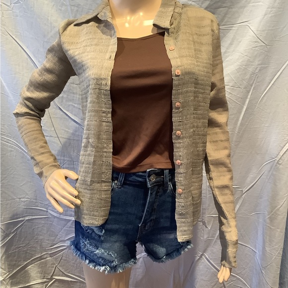 Cropped Brown tank top / Cami by RAG - Picture 2 of 3